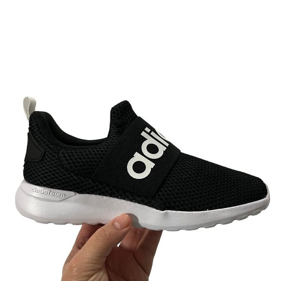 Adidas Lite Racer Boys Slip on Sneakers Size 3 Black Lightweight & Comfortable - Picture 13 of 14